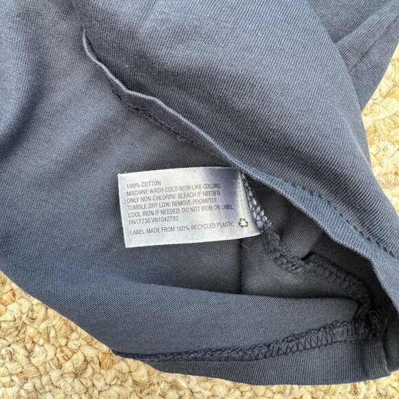 Goodfellow Men's Solid shirt button Cotton Navy S - Picture 5 of 6